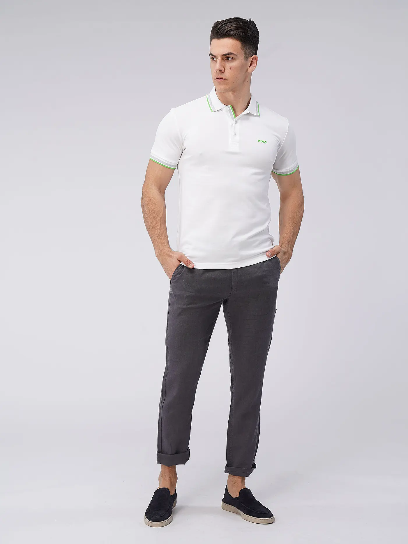 BOSS | Poloshirt Modern Fit PADDY | weiss